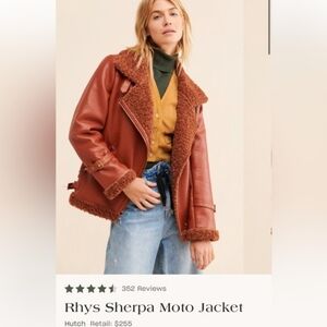 Hutch Rhys Sherpa Moto Jacket